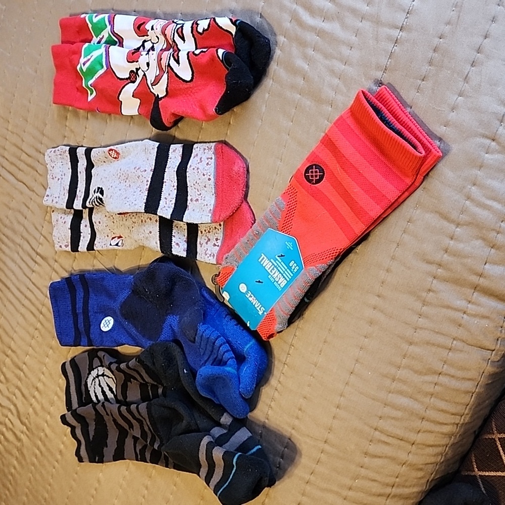 (5) Pairs NBA Stance Basketball Socks